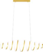 Bakaji Μοντέρνο Κρεμαστό Φωτιστικό με Ενσωματωμένο LED σε Χρυσό Χρώμα 02826290