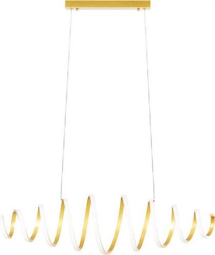 Bakaji Μοντέρνο Κρεμαστό Φωτιστικό με Ενσωματωμένο LED σε Χρυσό Χρώμα 02826290