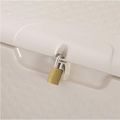 Bama Μπαούλο Αποθήκευσης Εξωτερικού Χώρου Πλαστικό 350lt Καφέ Μ122xΠ56xΥ63cm 99031