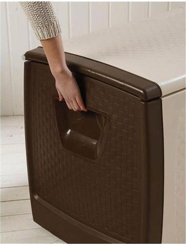 Bama Μπαούλο Αποθήκευσης Εξωτερικού Χώρου Πλαστικό 350lt Καφέ Μ122xΠ56xΥ63cm 99031