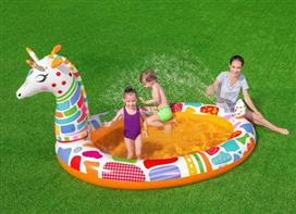 Bestway Καμηλοπάρδαλη Παιδική Πισίνα Φουσκωτή 266x157x127cm 6942138968149