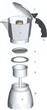 Bialetti Brikka Μπρίκι Espresso 4cups Ασημί