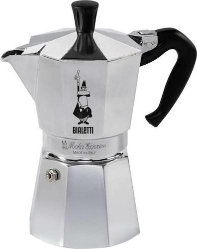 Bialetti Moka Express Μπρίκι Espresso 6cups Ασημί