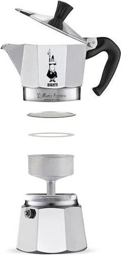 Bialetti Moka Express Μπρίκι Espresso 6cups Ασημί