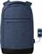 Blaupunkt Ανδρικό Υφασμάτινο Σακίδιο Πλάτης Αδιάβροχο με Θύρα USB Navy Μπλε BLP0390-116