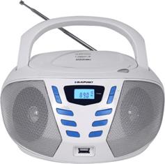Blaupunkt Φορητό Ηχοσύστημα Boombox BB7 με CD/MP3/USB/Ραδιόφωνο σε Λευκό Χρώμα 15-BB7WH