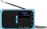 Blaupunkt Ραδιοφωνάκι Επαναφορτιζόμενο με USB Μπλε 15-PR5BL