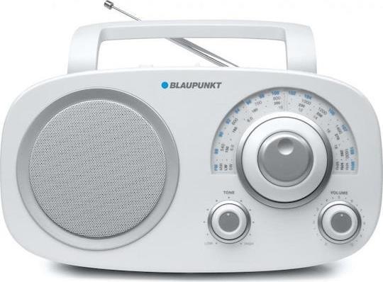 Blaupunkt ΒSA-8001 Retro Φορητό Ραδιόφωνο Ρεύματος-Μπαταρίας Λευκό 35017