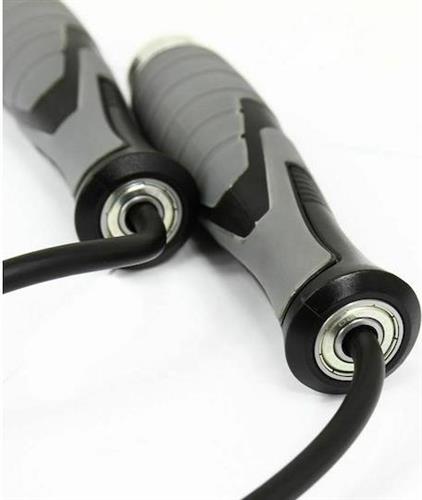 Body Sculpture BK-256GB-B Σχοινάκι Ταχύτητας με Βάρος 2.75m Μαύρο με Ρυθμιζόμενο Μήκος