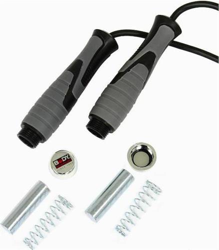 Body Sculpture BK-256GB-B Σχοινάκι Ταχύτητας με Βάρος 2.75m Μαύρο με Ρυθμιζόμενο Μήκος