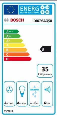 Bosch DRC96AQ50 Απορροφητήρας Νησίδα 90cm Inox