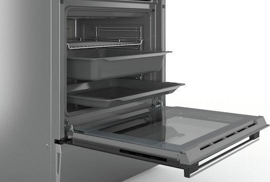 Bosch HKS59E150U Κουζίνα 66lt με Κεραμικές Εστίες Π60cm Inox