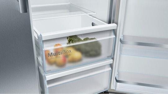 Bosch KAD93AIEP Ψυγείο Ντουλάπα 562lt Total NoFrost Υ178.7xΠ90.8xΒ70.7cm Ασημί