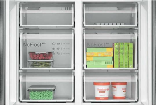 Bosch KFN96AXEA Ψυγείο Ντουλάπα 605lt Total NoFrost Υ183xΠ90.5xΒ73.1cm Brushed Black Steel