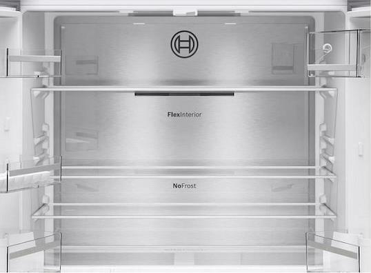 Bosch KFN96AXEA Ψυγείο Ντουλάπα 605lt Total NoFrost Υ183xΠ90.5xΒ73.1cm Brushed Black Steel