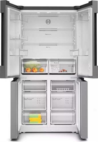 Bosch KFN96VPEA Series 4 Ψυγείο Ντουλάπα 605lt Total NoFrost Υ183xΠ90.5xΒ73.1cm Inox