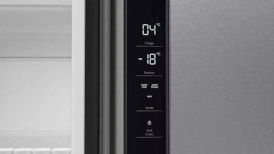 Bosch KFN96VPEA Series 4 Ψυγείο Ντουλάπα 605lt Total NoFrost Υ183xΠ90.5xΒ73.1cm Inox