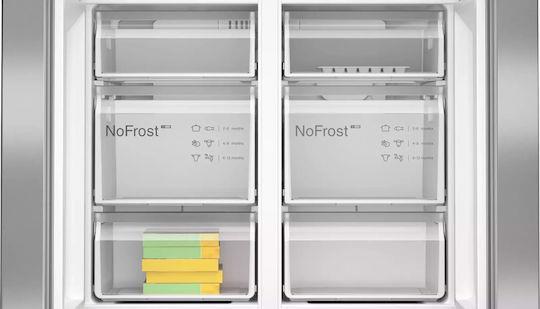 Bosch KFN96VPEA Series 4 Ψυγείο Ντουλάπα 605lt Total NoFrost Υ183xΠ90.5xΒ73.1cm Inox