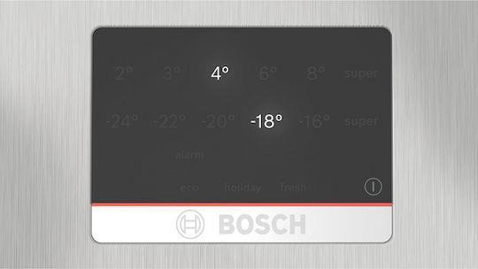 Bosch KGN367LDF Ψυγειοκαταψύκτης 321lt Total NoFrost Υ186xΠ60xΒ66.5cm Ασημί