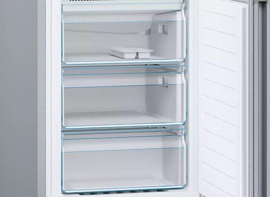 Bosch KGN36VLED Ψυγειοκαταψύκτης 326lt Total NoFrost Υ186xΠ60xΒ66cm Inox