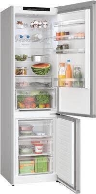 Bosch KGN392LCF Ψυγειοκαταψύκτης 363lt Total NoFrost Υ203xΠ60xΒ66.5cm Ασημί