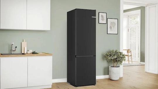 Bosch KGN392XCF Ψυγειοκαταψύκτης 363lt Total NoFrost Υ203xΠ60xΒ66cm Brushed Black Steel