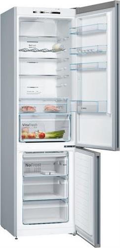 Bosch KGN39VIDB Ψυγειοκαταψύκτης 368lt Total NoFrost Υ203xΠ60xΒ66cm Brushed Steel