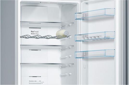 Bosch KGN39VIDB Ψυγειοκαταψύκτης 368lt Total NoFrost Υ203xΠ60xΒ66cm Brushed Steel