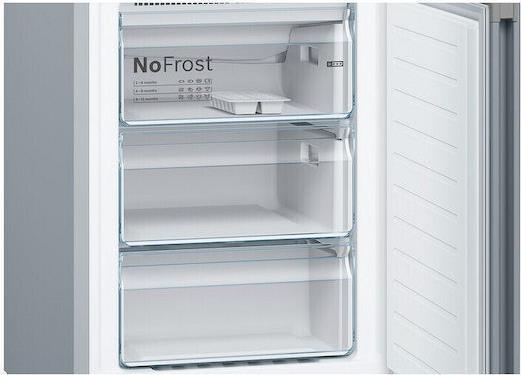 Bosch KGN39VIDB Ψυγειοκαταψύκτης 368lt Total NoFrost Υ203xΠ60xΒ66cm Brushed Steel