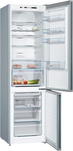 Bosch KGN39VIEB Ψυγειοκαταψύκτης 368lt Total NoFrost Υ203xΠ60xΒ66cm Brushed Steel