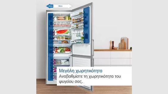 Bosch KGN76AXDR Ψυγειοκαταψύκτης 526lt Total NoFrost Υ186xΠ75xΒ80cm Brushed Black Steel