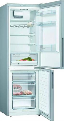 Bosch KGV36VLEAS Ψυγειοκαταψύκτης 308lt Υ186xΠ60xΒ65cm Inox