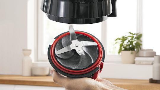 Bosch MMB6384M Μπλέντερ για Smoothies με Γυάλινη Κανάτα 1.5lt 1200W Inox