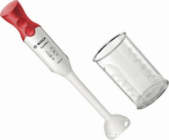 Bosch MSM64010 ErgoMixx Ραβδομπλέντερ με Πλαστική Ράβδο 450W Κόκκινο
