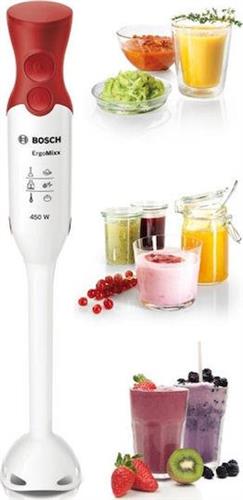 Bosch MSM64010 ErgoMixx Ραβδομπλέντερ με Πλαστική Ράβδο 450W Κόκκινο