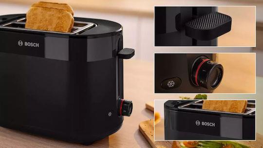 Bosch TAT2M123 MyMoment Φρυγανιέρα 2 Θέσεων 950W Μαύρη