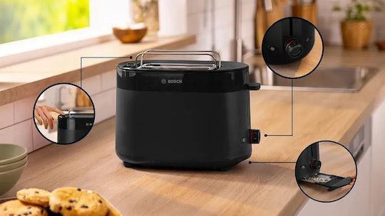 Bosch TAT2M123 MyMoment Φρυγανιέρα 2 Θέσεων 950W Μαύρη