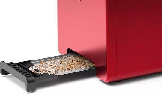 Bosch TAT3P424 Φρυγανιέρα 2 Θέσεων 970W Κόκκινη