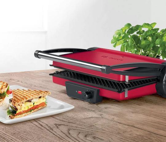 Bosch TCG4104 Τοστιέρα Γκριλιέρα με Αποσπώμενες Πλάκες 2000W Κόκκινη
