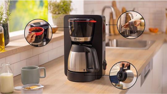 Bosch TKA5M253 MyMoment Καφετιέρα Φίλτρου 1000W Μαύρη