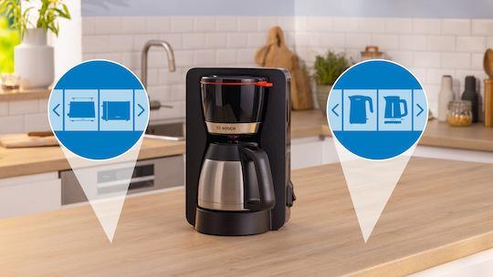 Bosch TKA5M253 MyMoment Καφετιέρα Φίλτρου 1000W Μαύρη