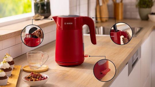 Bosch TWK2M164 MyMoment Βραστήρας 1.7lt 2400W Κόκκινος