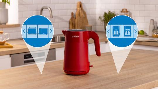 Bosch TWK2M164 MyMoment Βραστήρας 1.7lt 2400W Κόκκινος