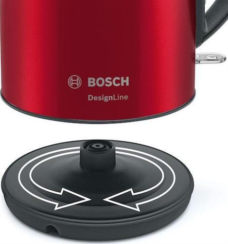 Bosch TWK3P424 Βραστήρας 1.7lt 2400W Κόκκινος