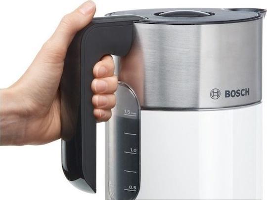 Bosch TWK8611P Styline Βραστήρας 1.5lt 2400W Λευκός