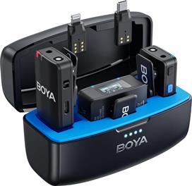 Boya Boyamic Ασύρματο Μικρόφωνο Πέτου για Κάμερα Android USB-C και iPhone με 2 πομπούς 2.35.70.02.022