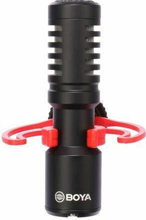 Boya BY-MM1+ Electret-Shotgun Μικρόφωνο 3.5mm Τοποθέτηση Shock Mounted-Clip On Δημοσιογραφικό 2.35.70.01.012