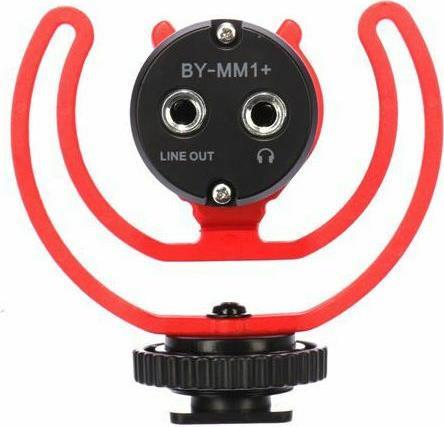 Boya BY-MM1+ Electret-Shotgun Μικρόφωνο 3.5mm Τοποθέτηση Shock Mounted-Clip On Δημοσιογραφικό 2.35.70.01.012