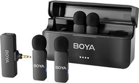 Boya BY-V4 Ασύρματο Μικρόφωνο Επαφής Δημοσιογραφικό 2.35.70.01.031