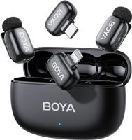 Boya mini 2 Lightning & Type-C Σετ Ασύρματο Δυναμικό Μικρόφωνο Πέτου, Clip On Δημοσιογραφικό 2.35.70.01.040